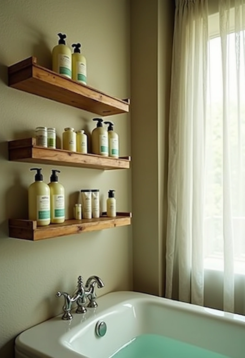 Bathroom Floating Shelves Ideas 17