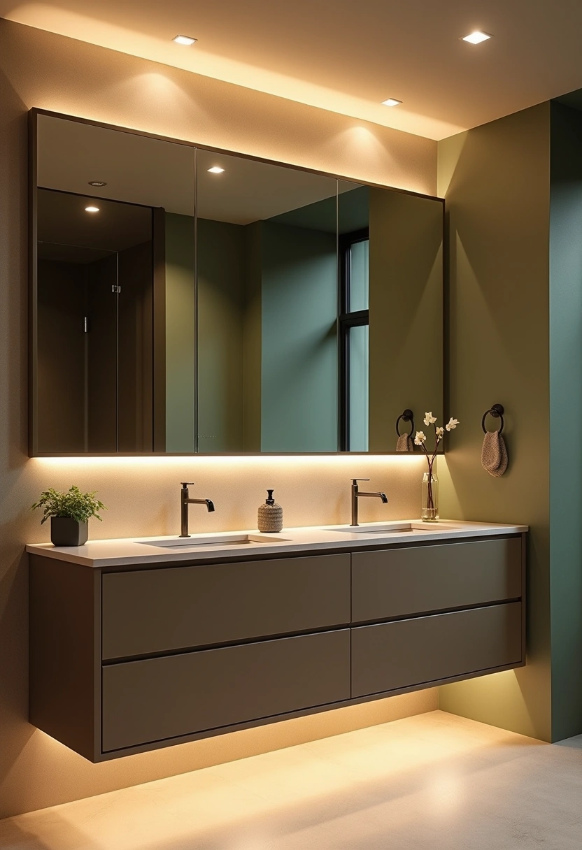 Earthy modern Bathroom Ideas 19