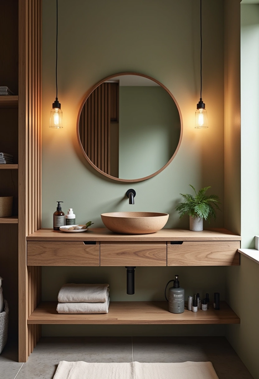 Earthy modern Bathroom Ideas 3