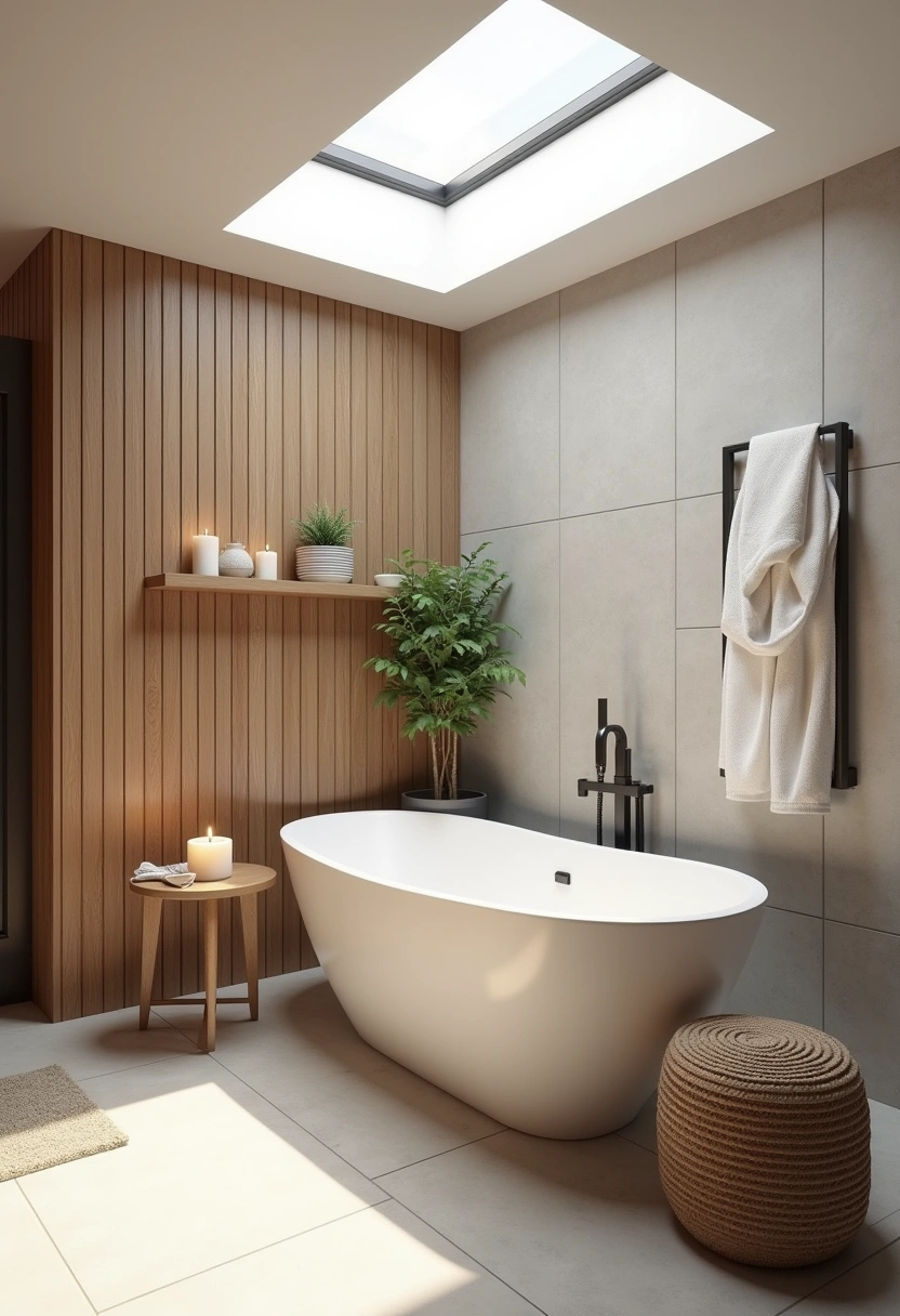 Earthy modern Bathroom Ideas 4