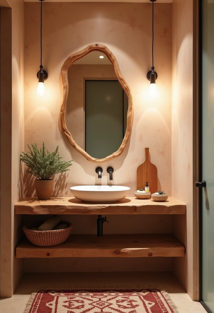 Earthy modern Bathroom Ideas 6