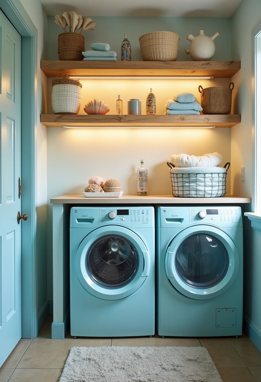 Eclectic Laundry Room 11