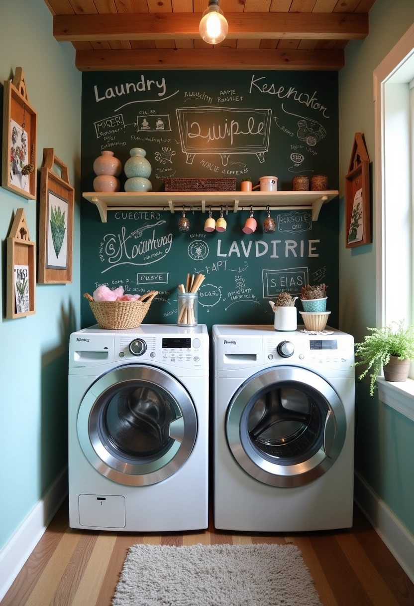 Eclectic Laundry Room 12