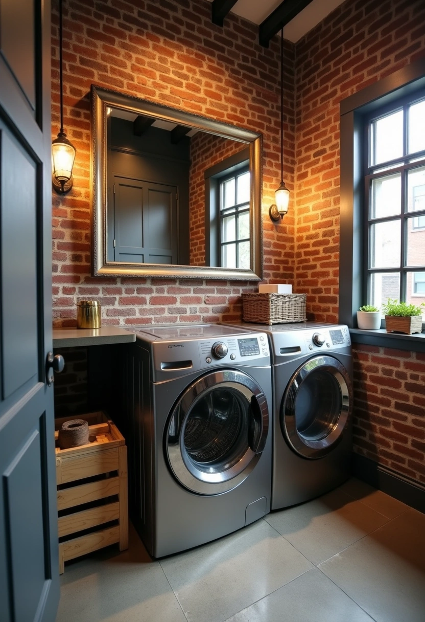 Eclectic Laundry Room 17