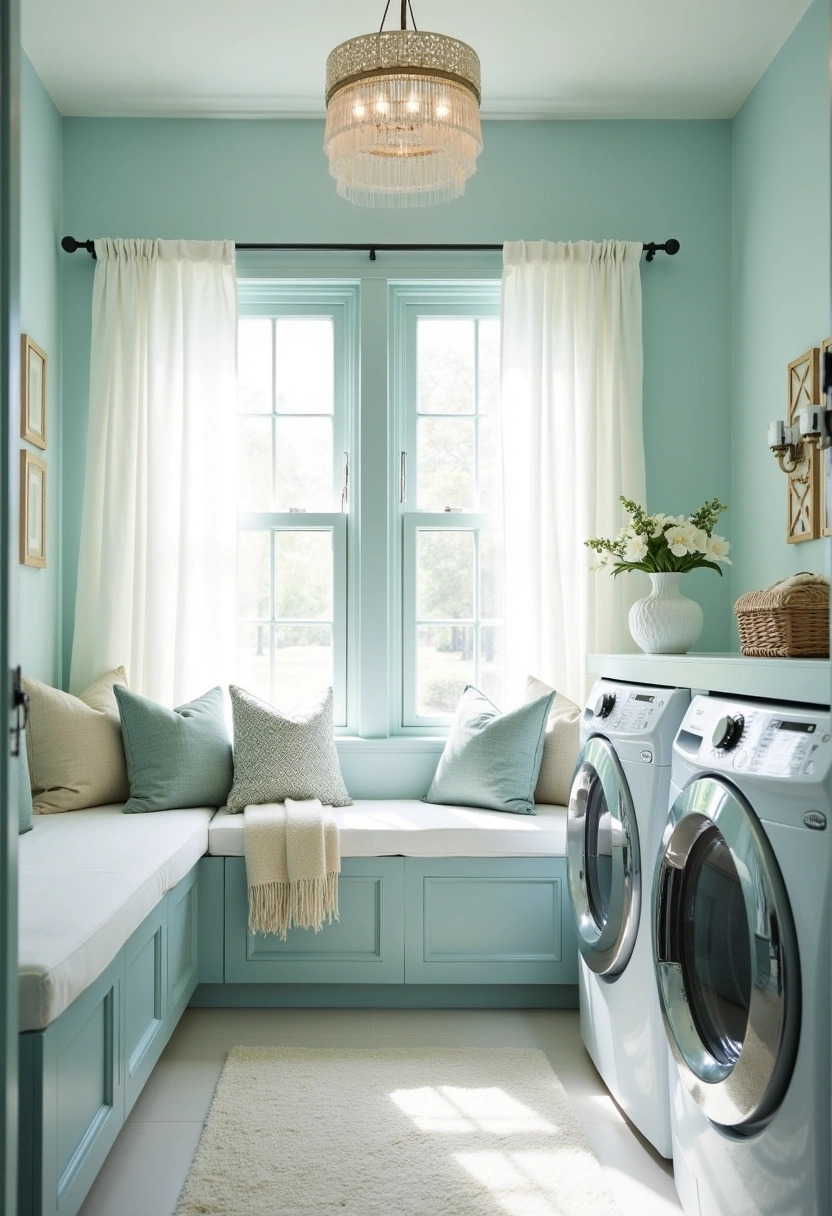 Eclectic Laundry Room 18