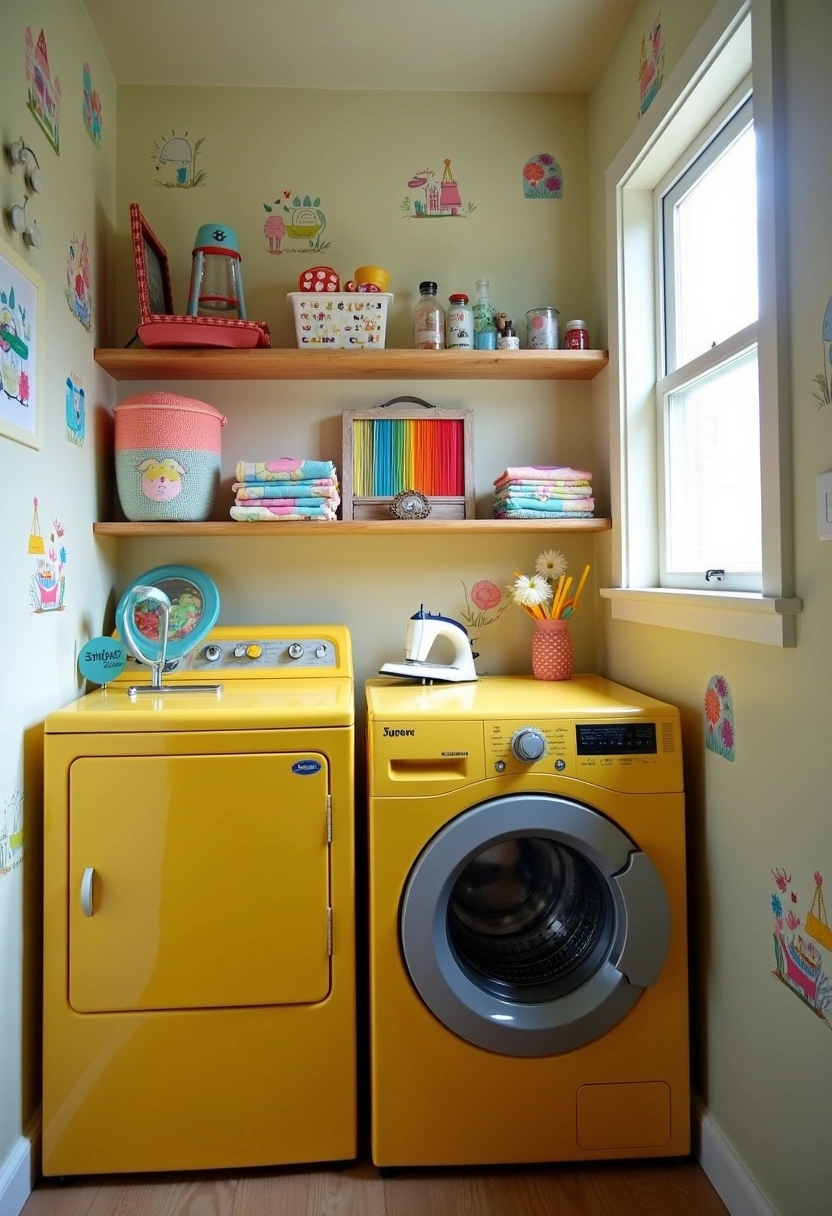 Eclectic Laundry Room 4