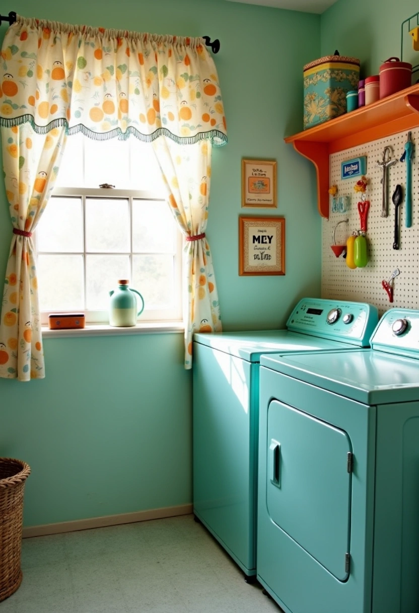 Eclectic Laundry Room 5