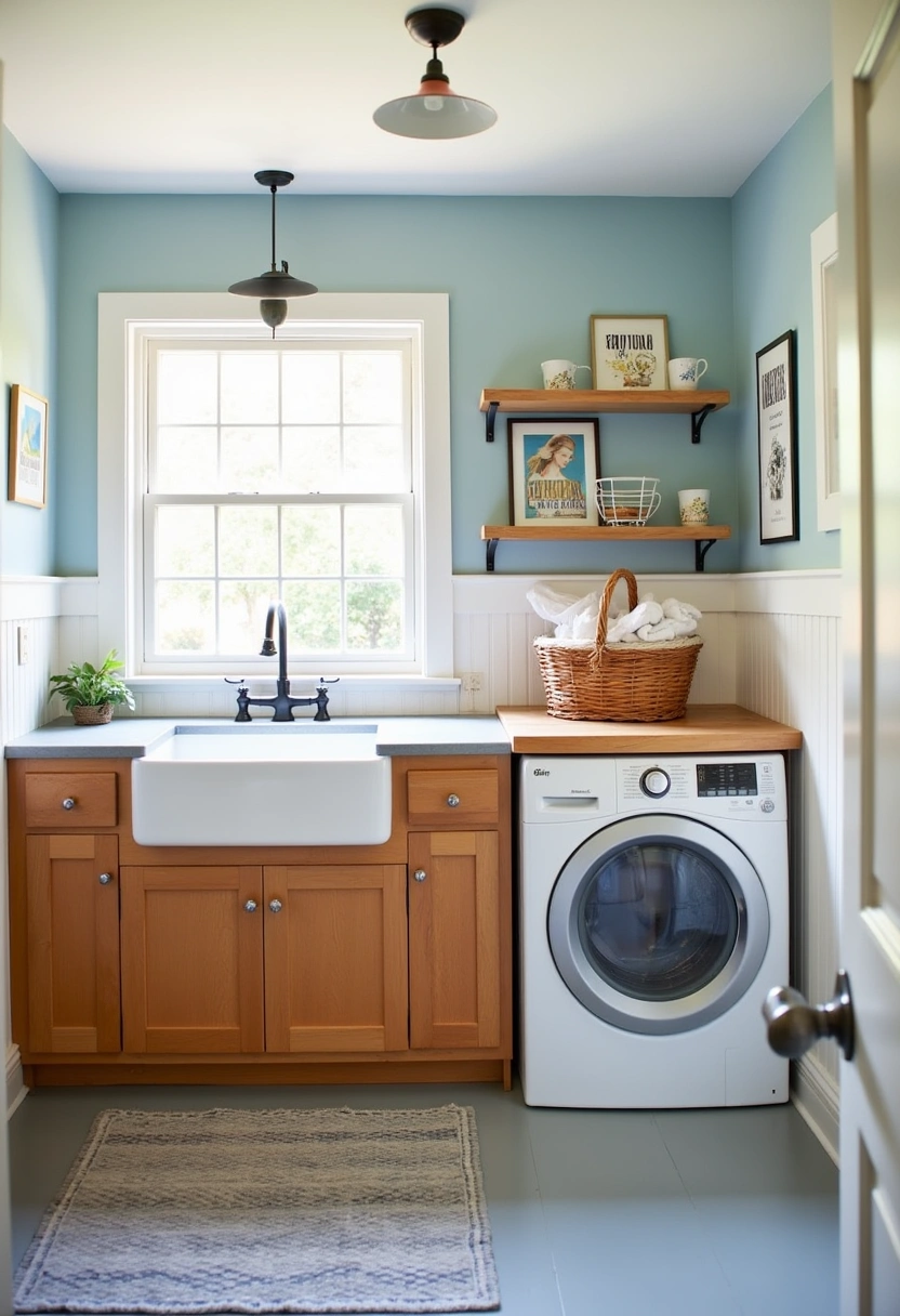 Farmhouse Laundry Room Ideas 16