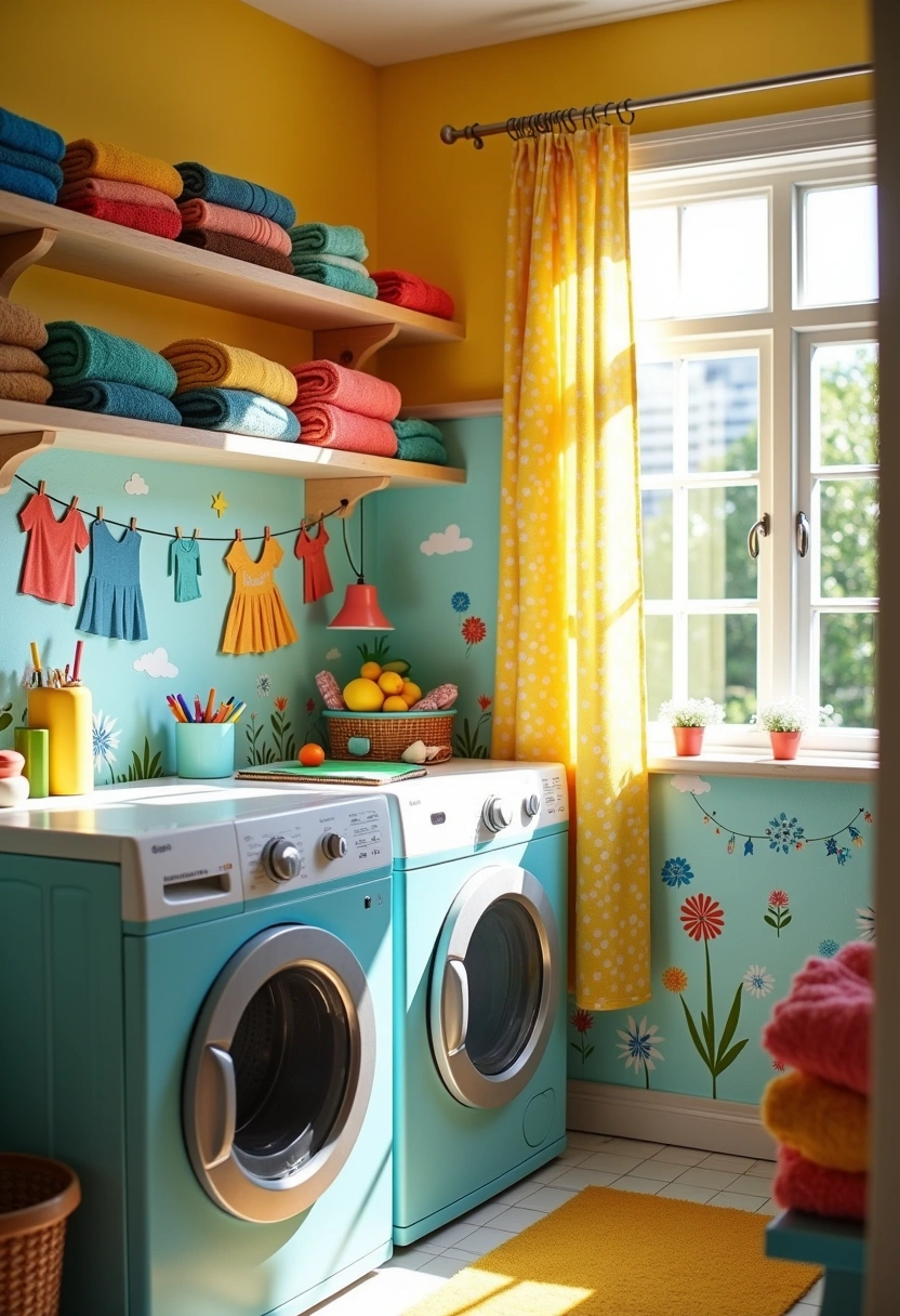 Fun Laundry Room Ideas 1