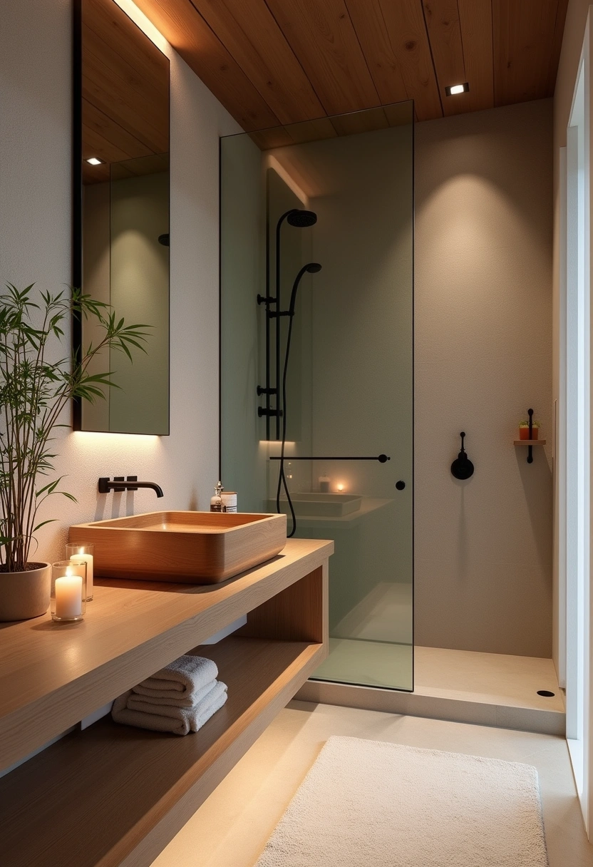 Japandi Bathroom ideas 14