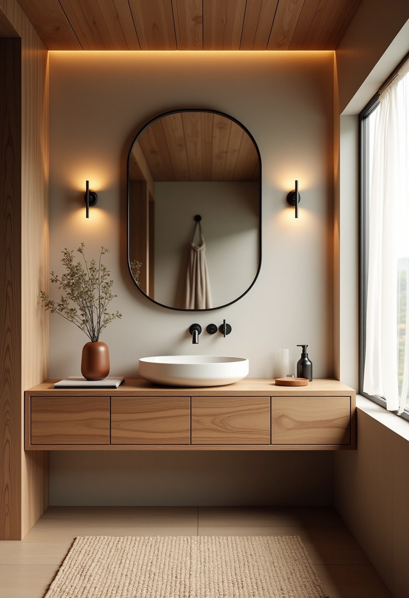 Japandi Bathroom ideas 4