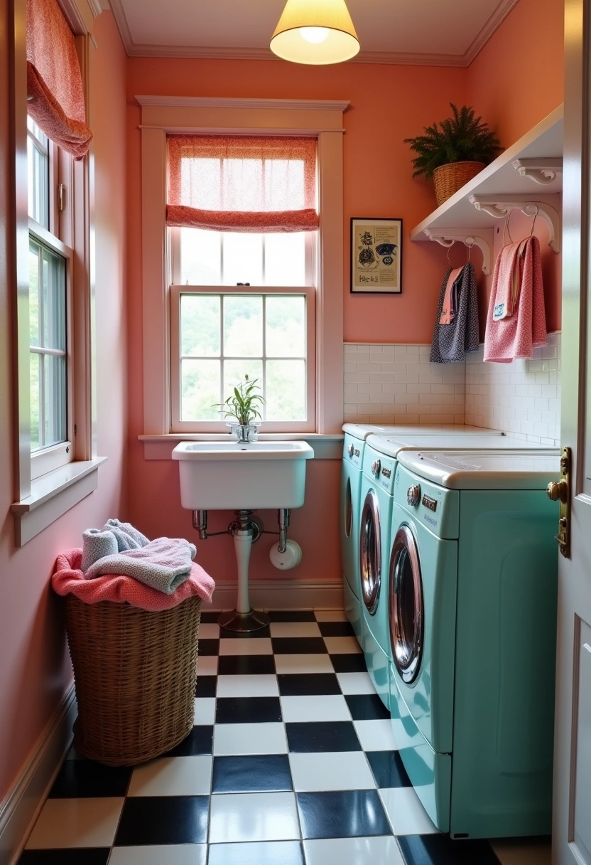 Retro Laundry Room ideas 17