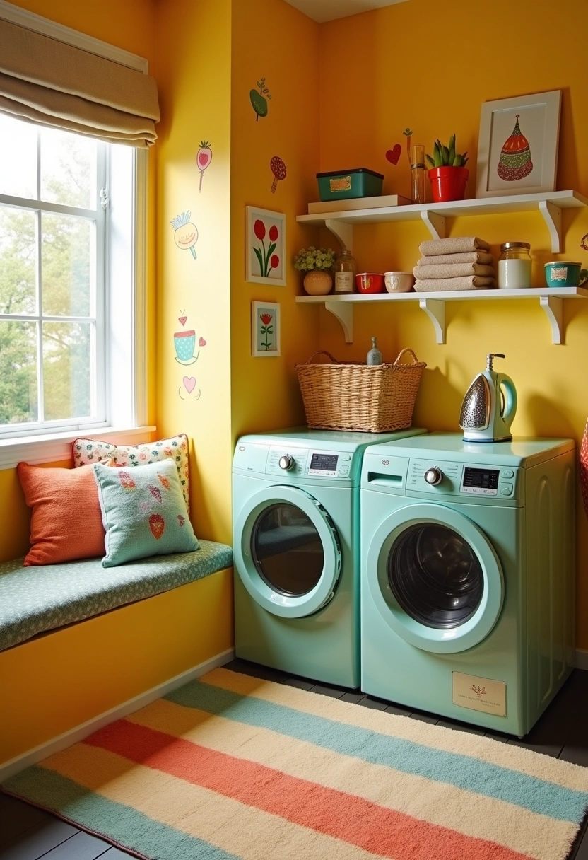 Retro Laundry Room ideas 19