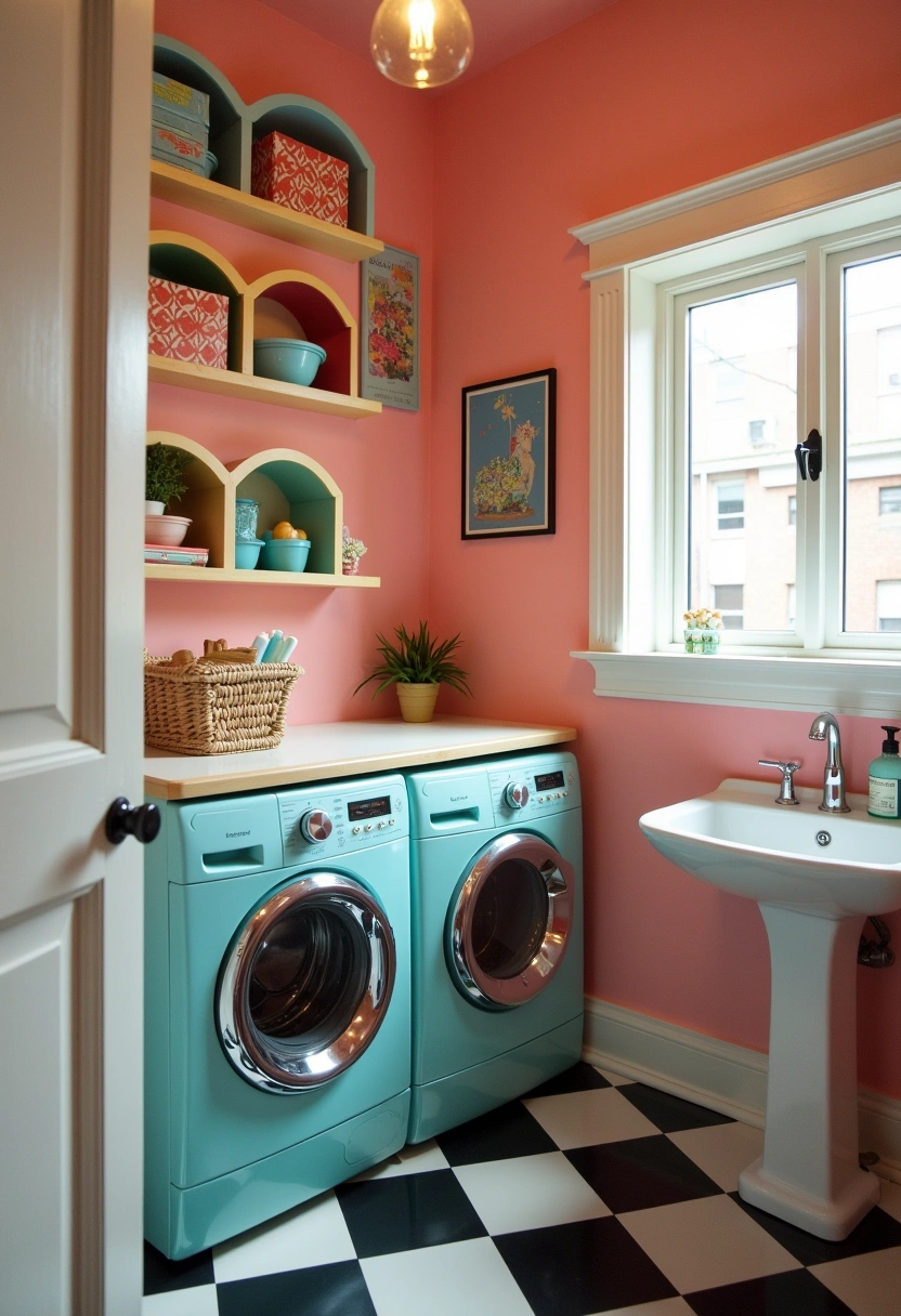 Stackable Washer Dryer Laundry Room Ideas 10