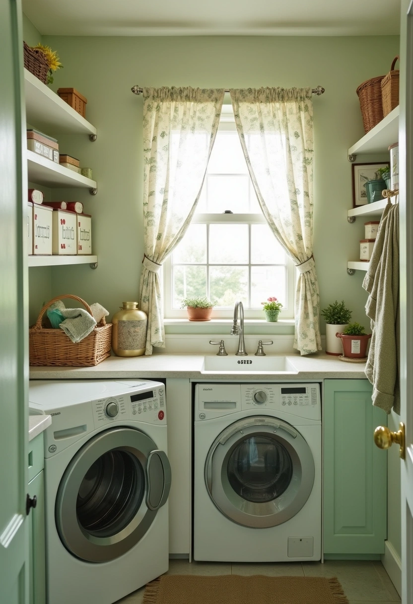 Stackable Washer Dryer Laundry Room Ideas 13