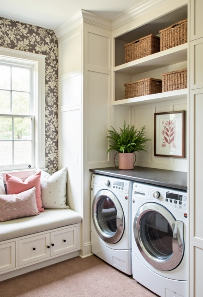 Transitional Laundry Room Ideas 10