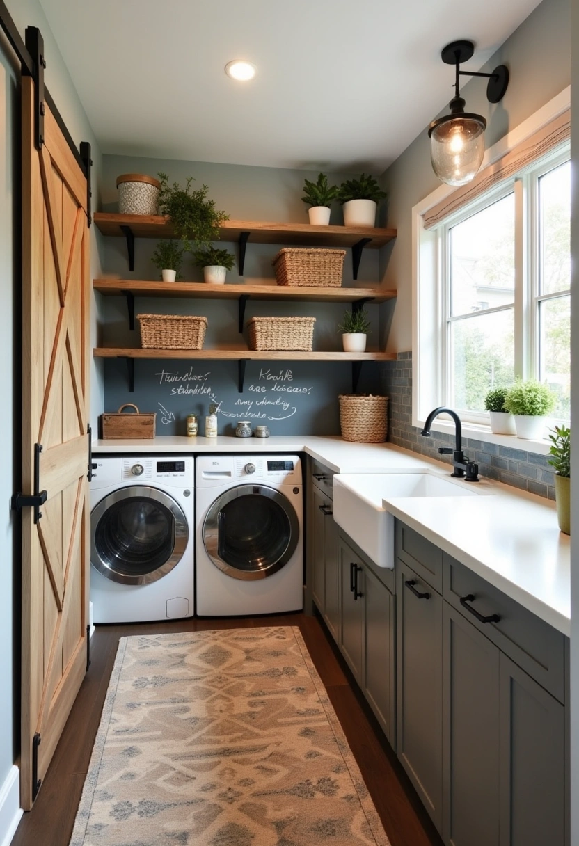 Transitional Laundry Room Ideas 13