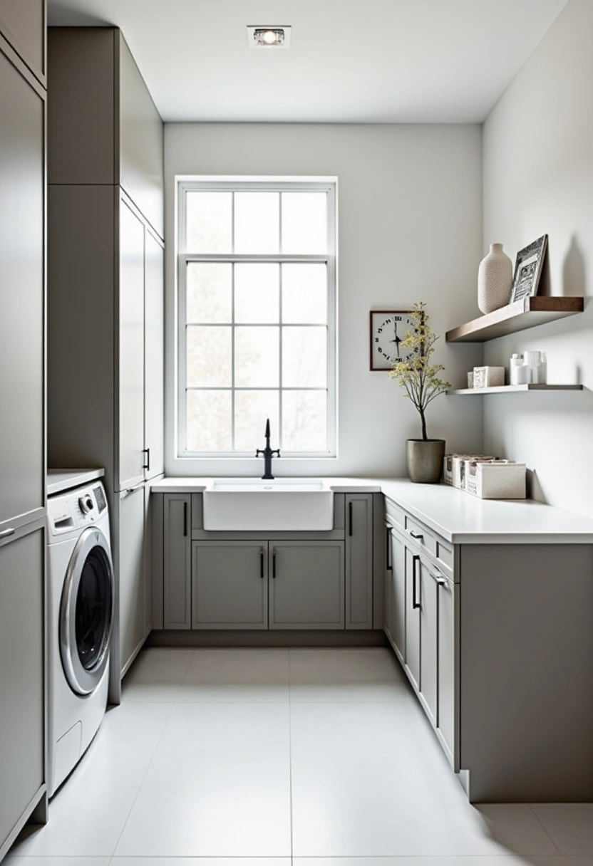 Transitional Laundry Room Ideas 17