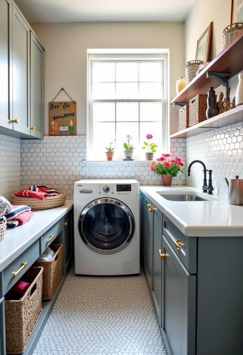 Transitional Laundry Room Ideas 20