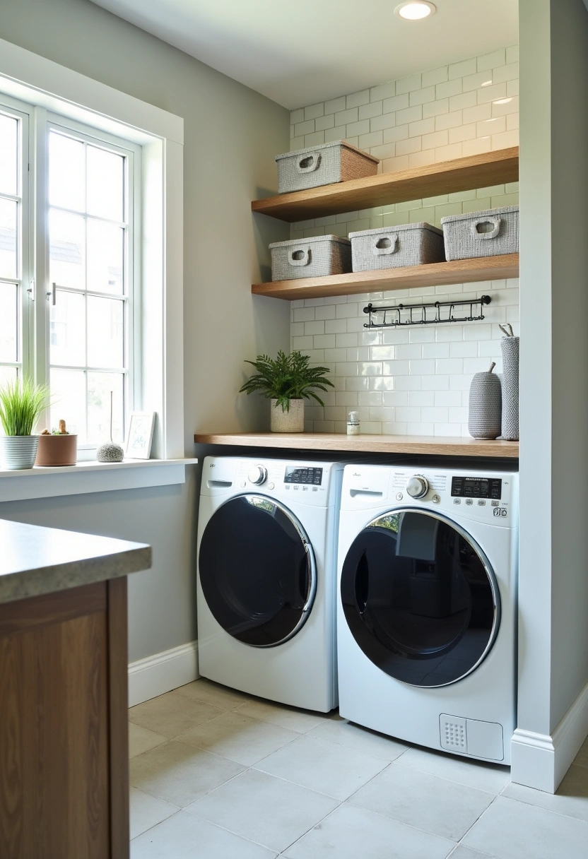 Transitional Laundry Room Ideas 3