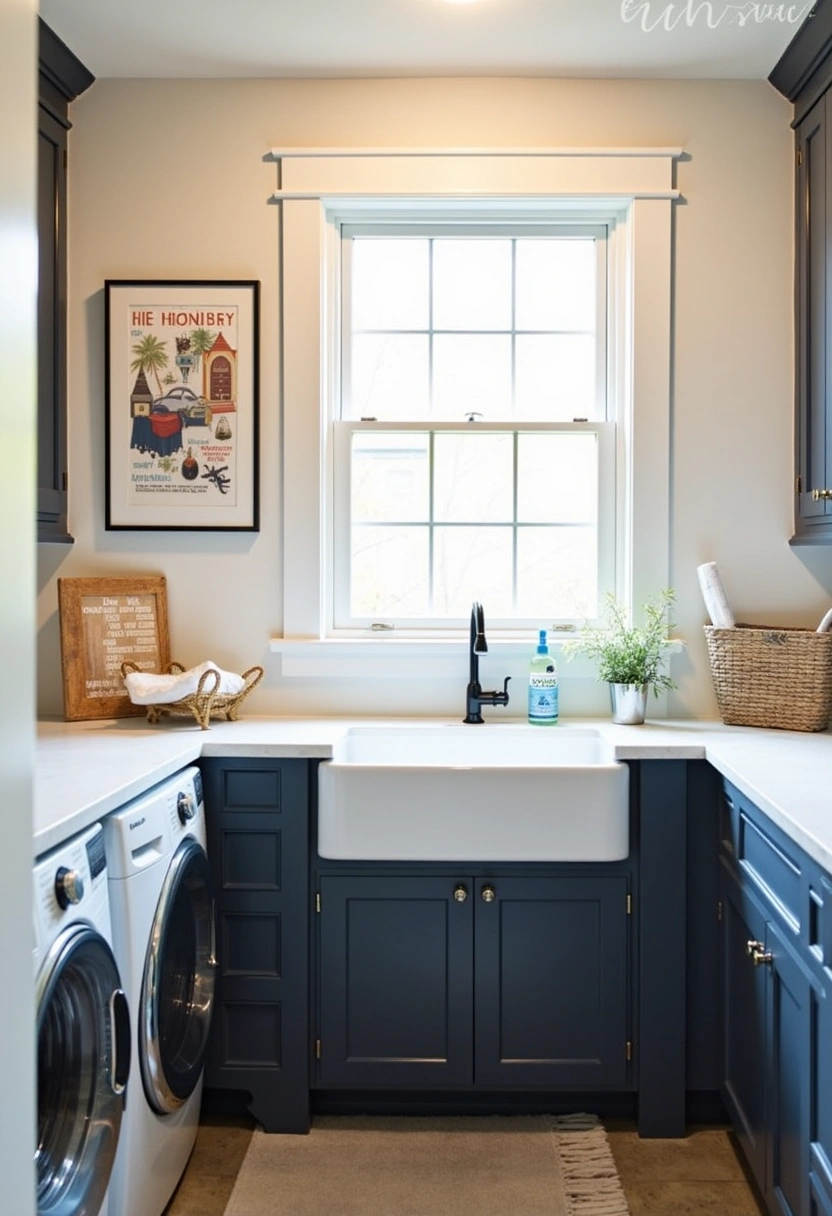 Transitional Laundry Room Ideas 4