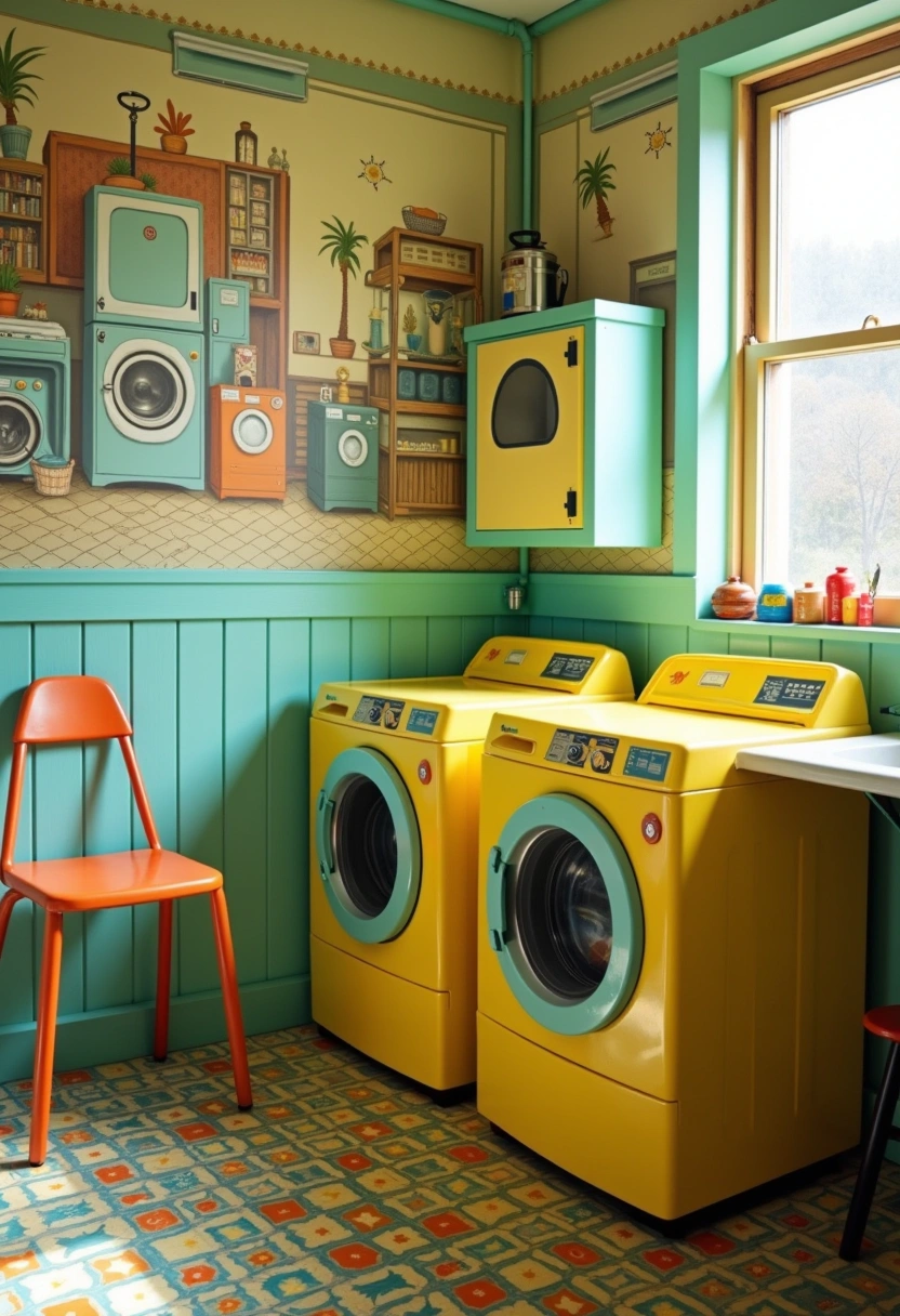 Vintage Laundry Room Decor Ideas 5