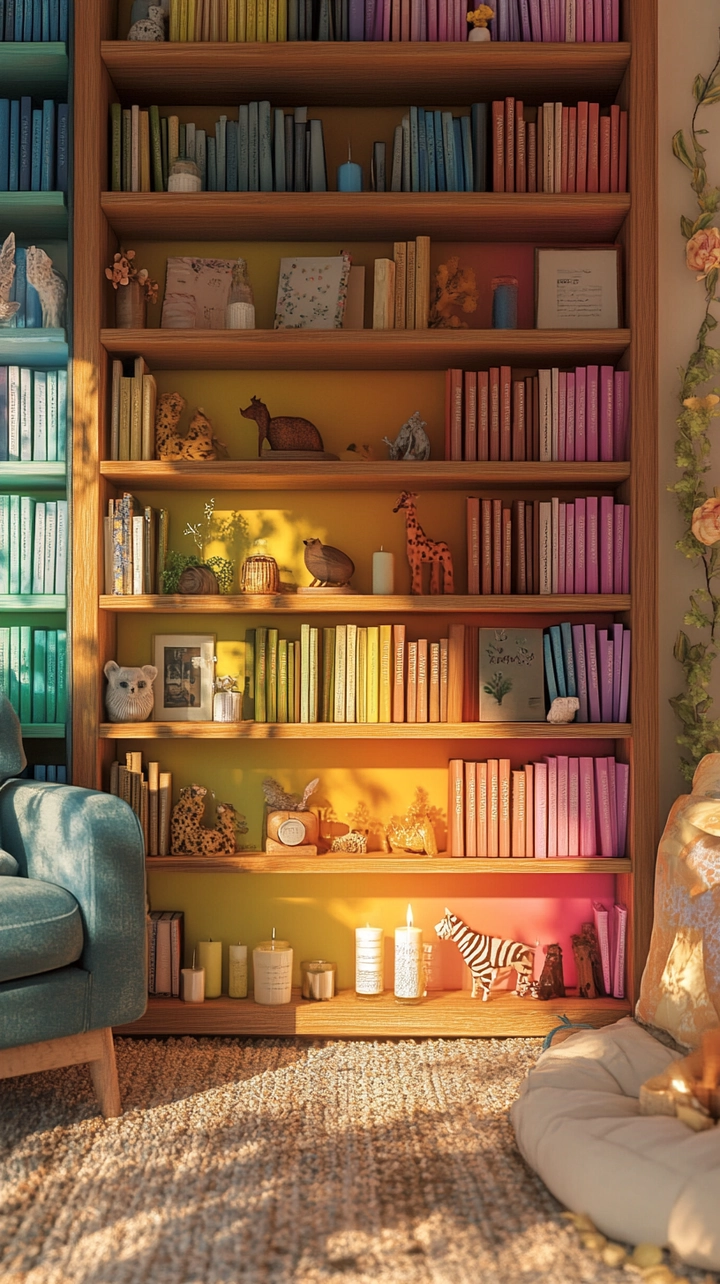 aesthetic bookshelf ideas 26