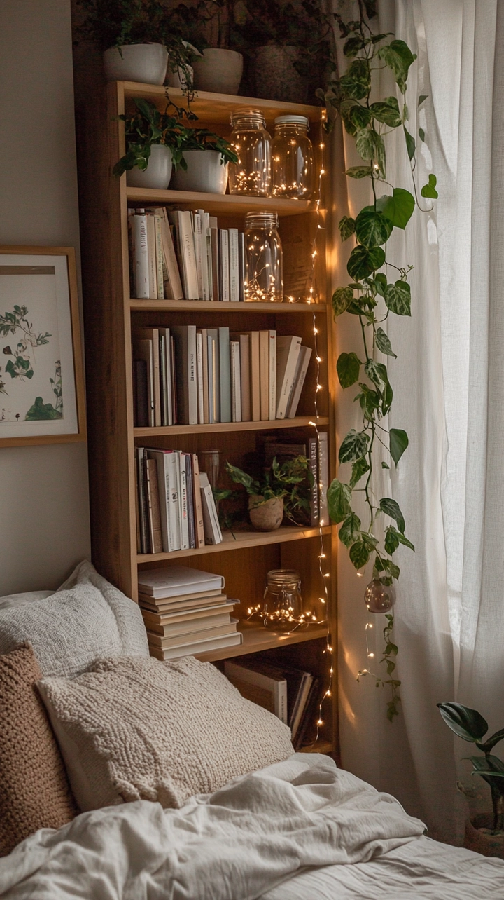 aesthetic bookshelf ideas 40