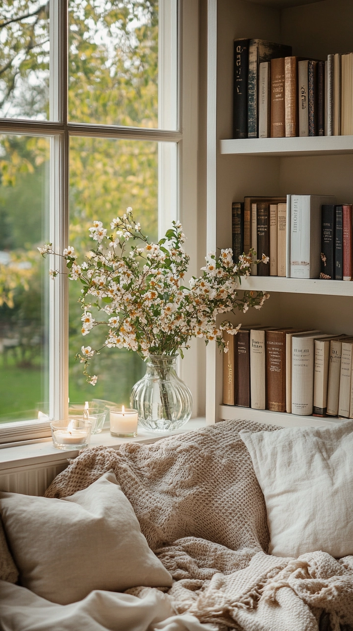 aesthetic bookshelf ideas 57