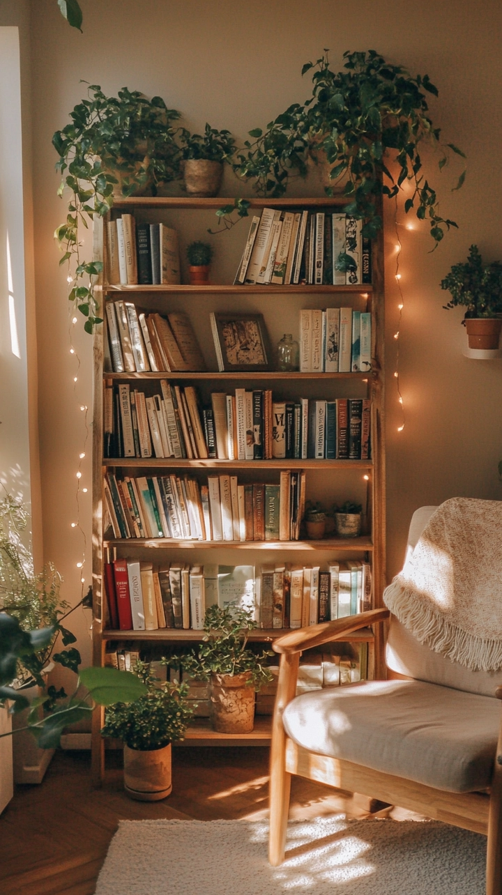 aesthetic bookshelf ideas 76