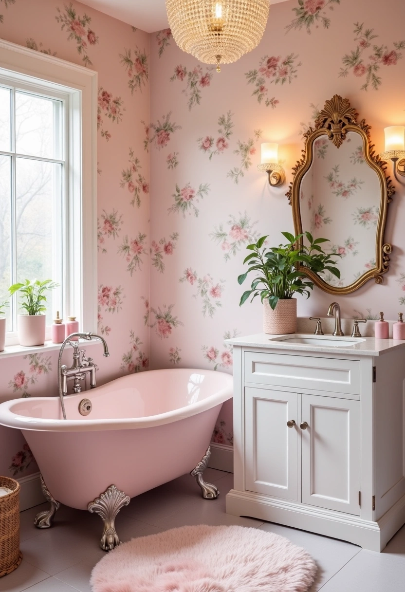 aesthetic girly bathroom ideas 1