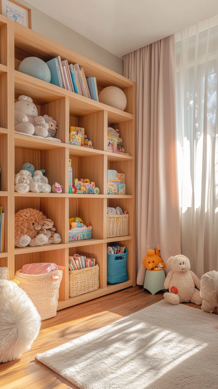 baby room bookshelf ideas 1