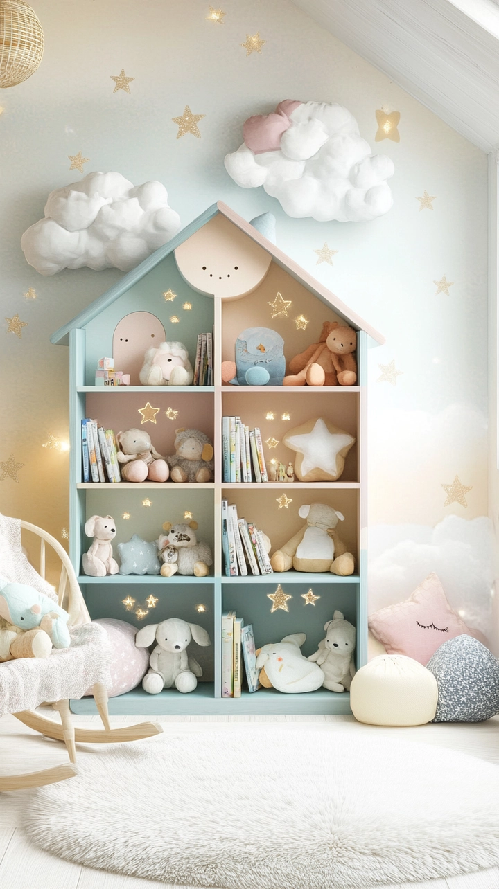 baby room bookshelf ideas 11