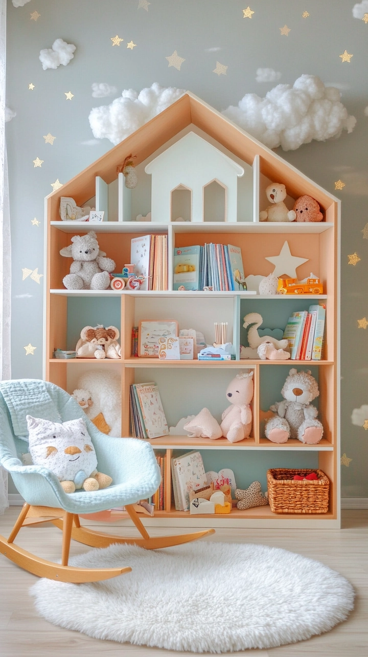 baby room bookshelf ideas 13