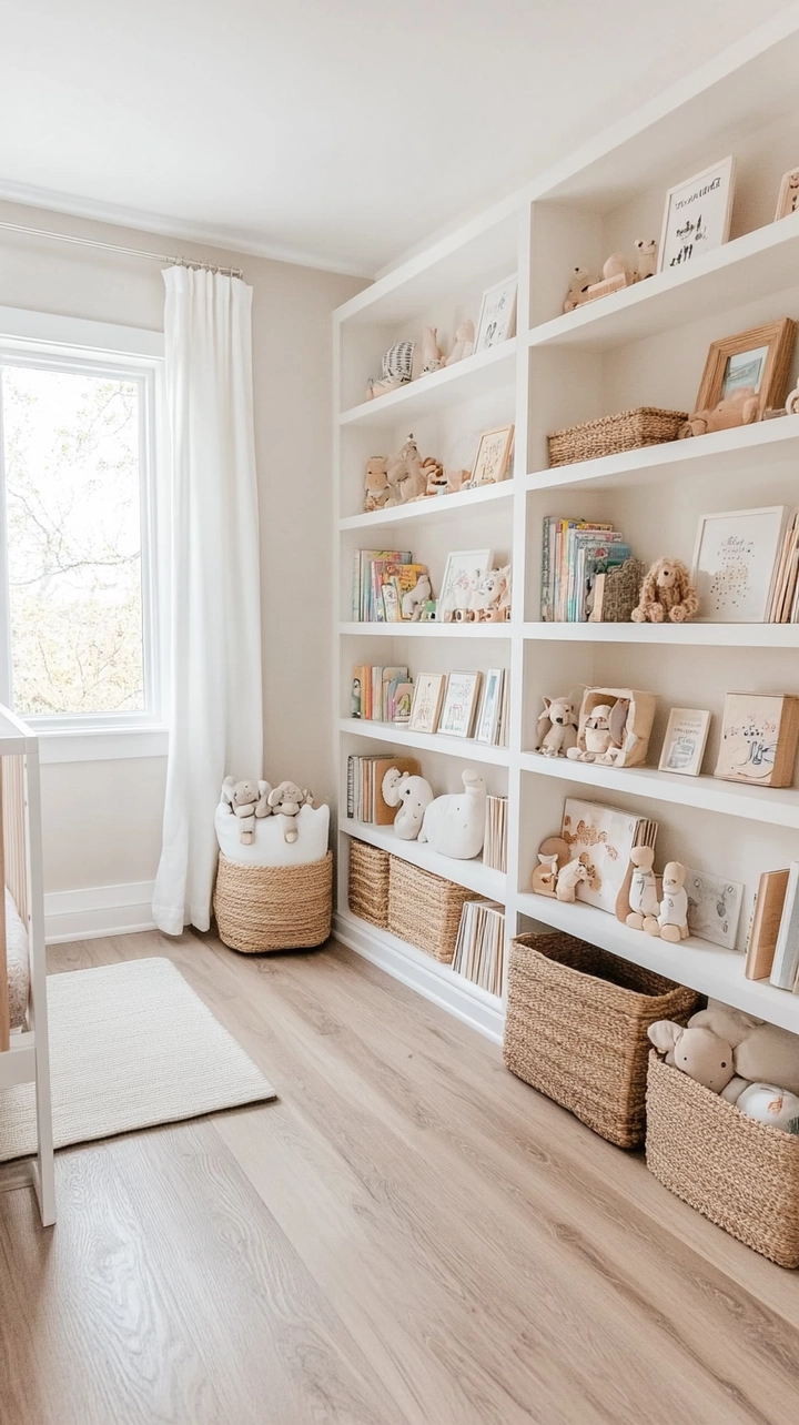 baby room bookshelf ideas 24