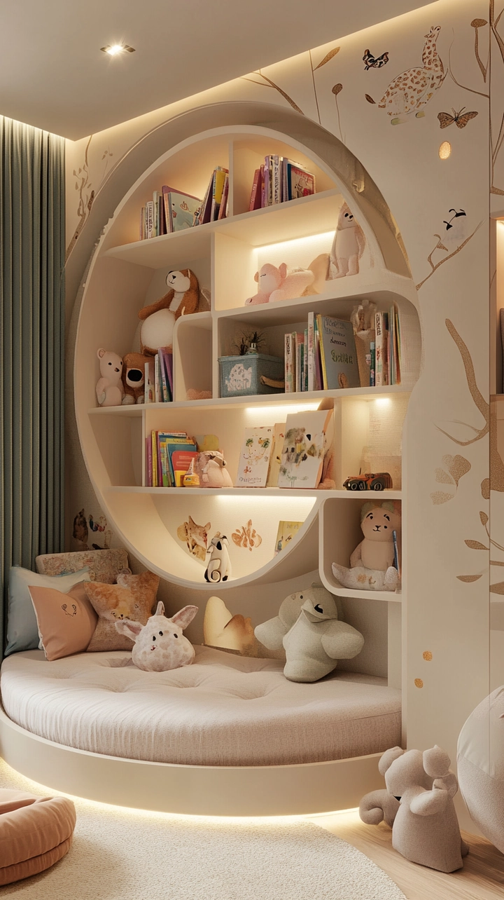 baby room bookshelf ideas 26