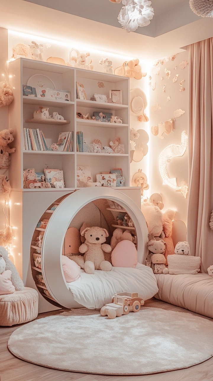 baby room bookshelf ideas 27