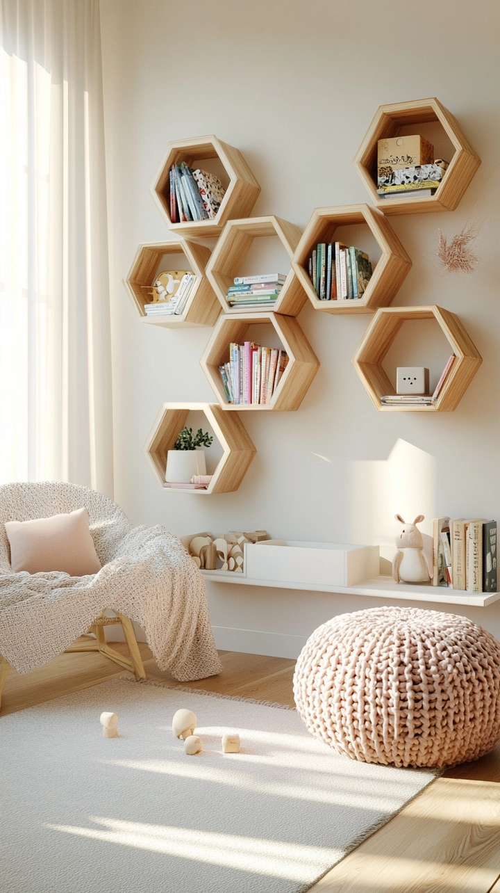 baby room bookshelf ideas 34