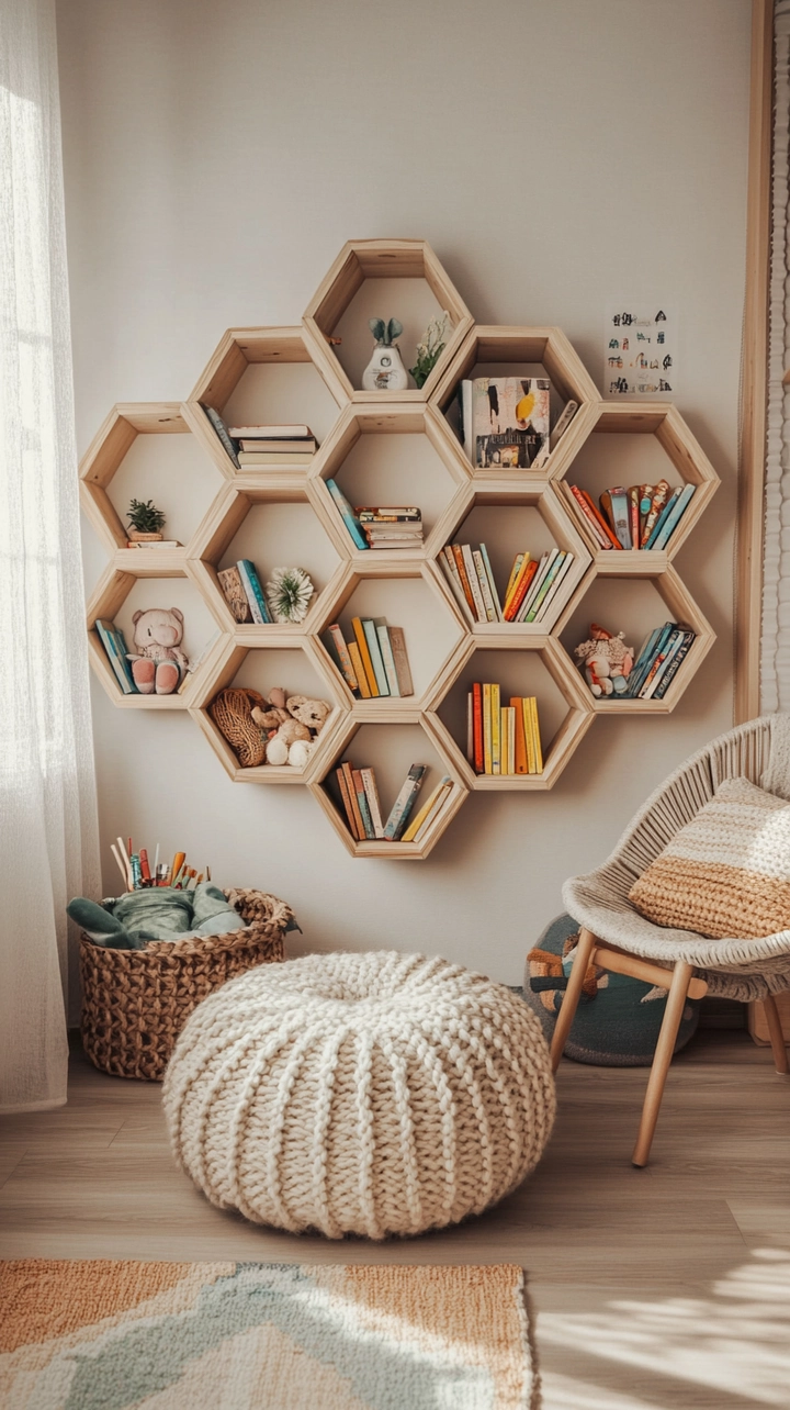 baby room bookshelf ideas 35