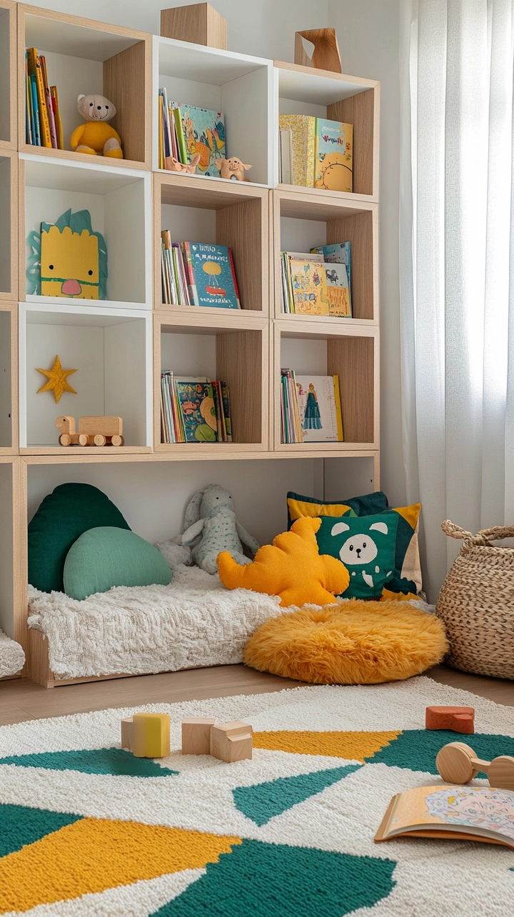 baby room bookshelf ideas 45