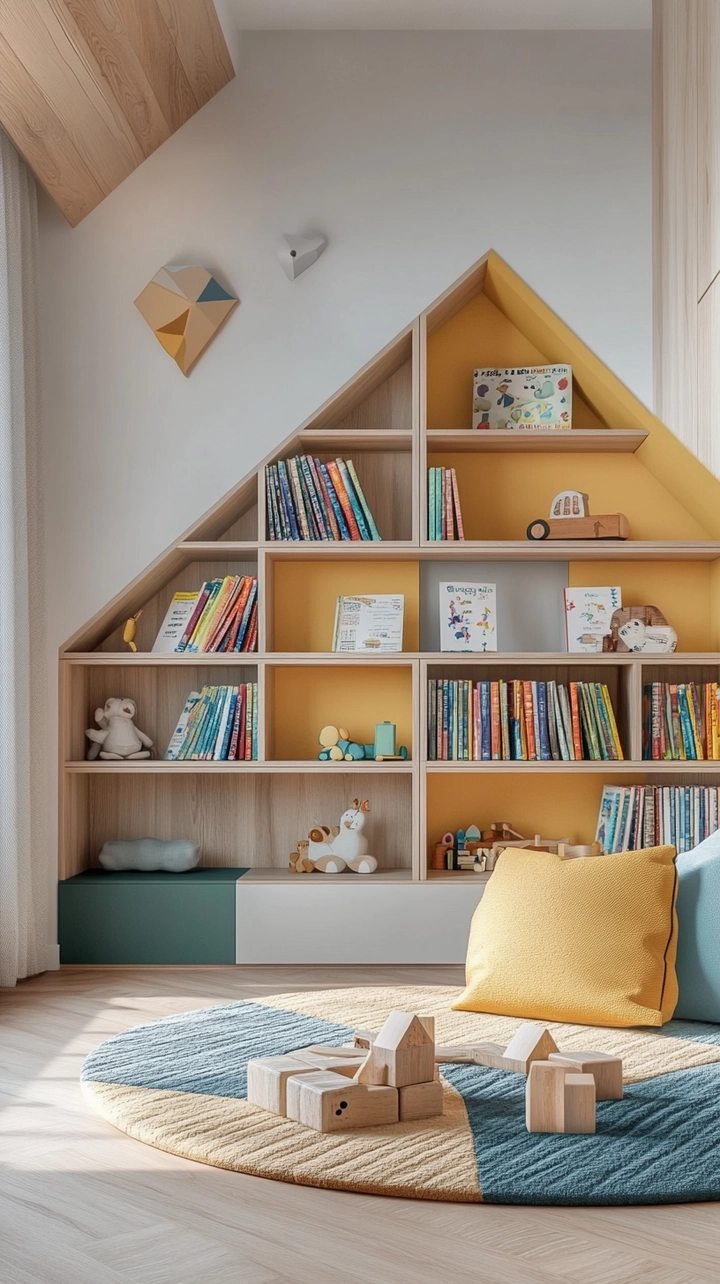 baby room bookshelf ideas 47