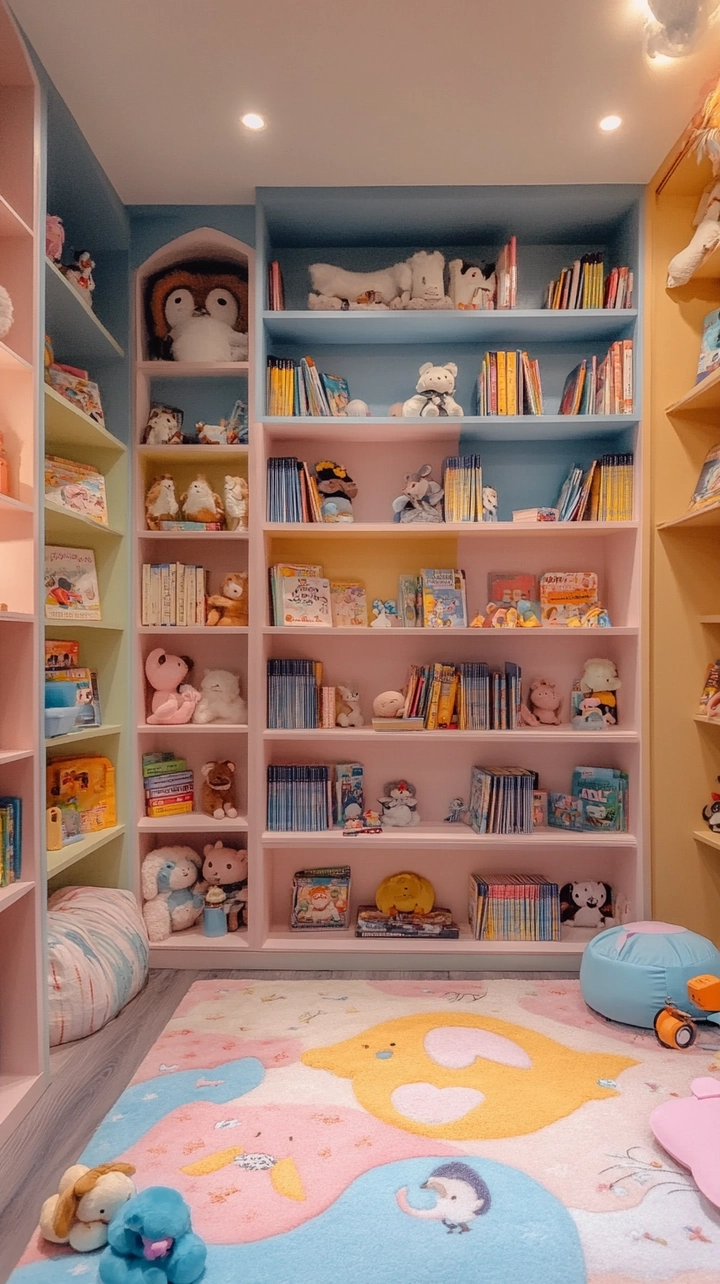 baby room bookshelf ideas 55