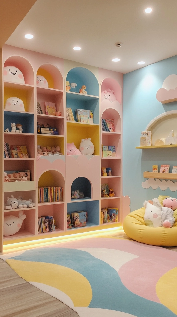 baby room bookshelf ideas 56