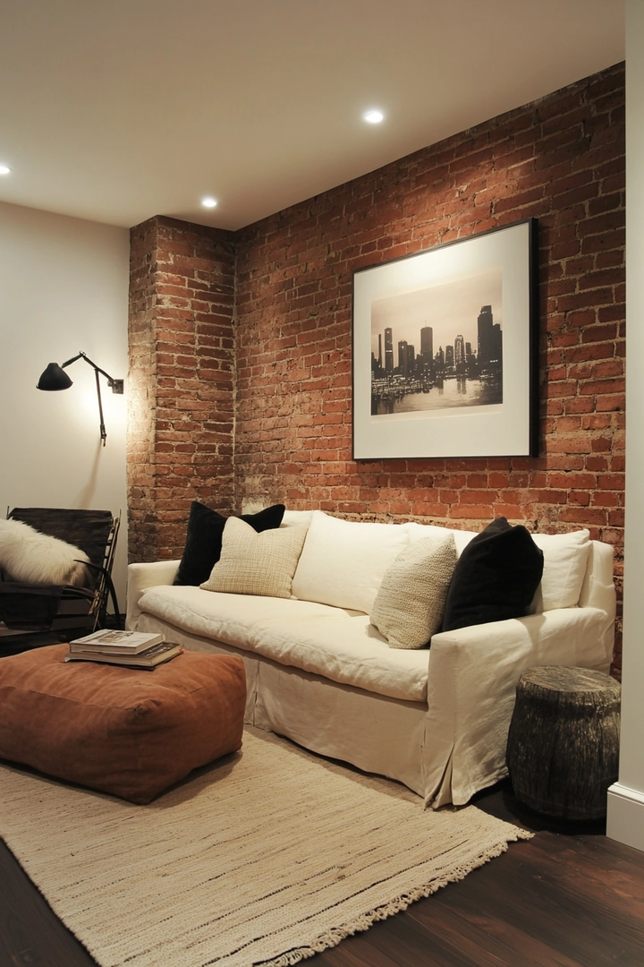 basement brick wall ideas 14