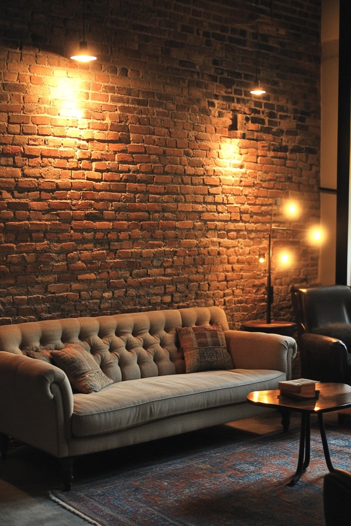 basement brick wall ideas 17