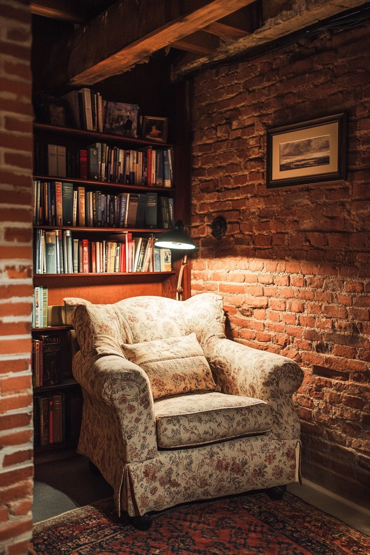 basement brick wall ideas 24