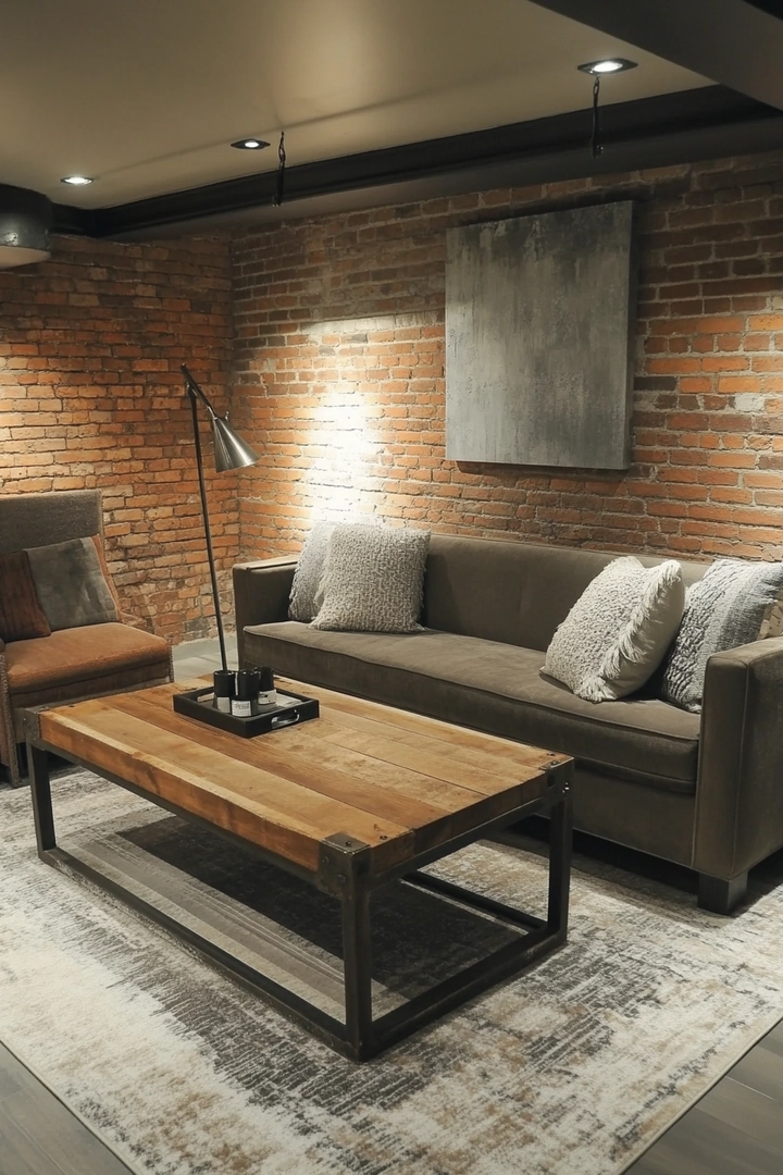 basement brick wall ideas 34