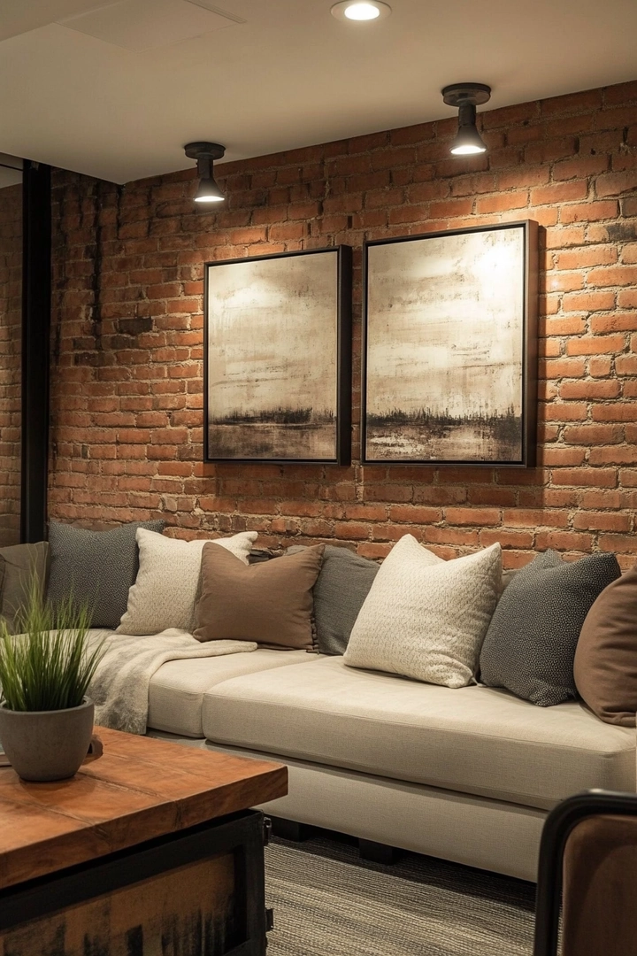 basement brick wall ideas 38