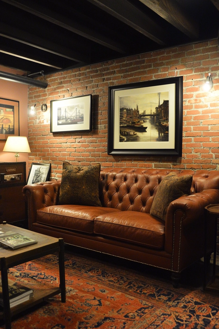 basement brick wall ideas 63