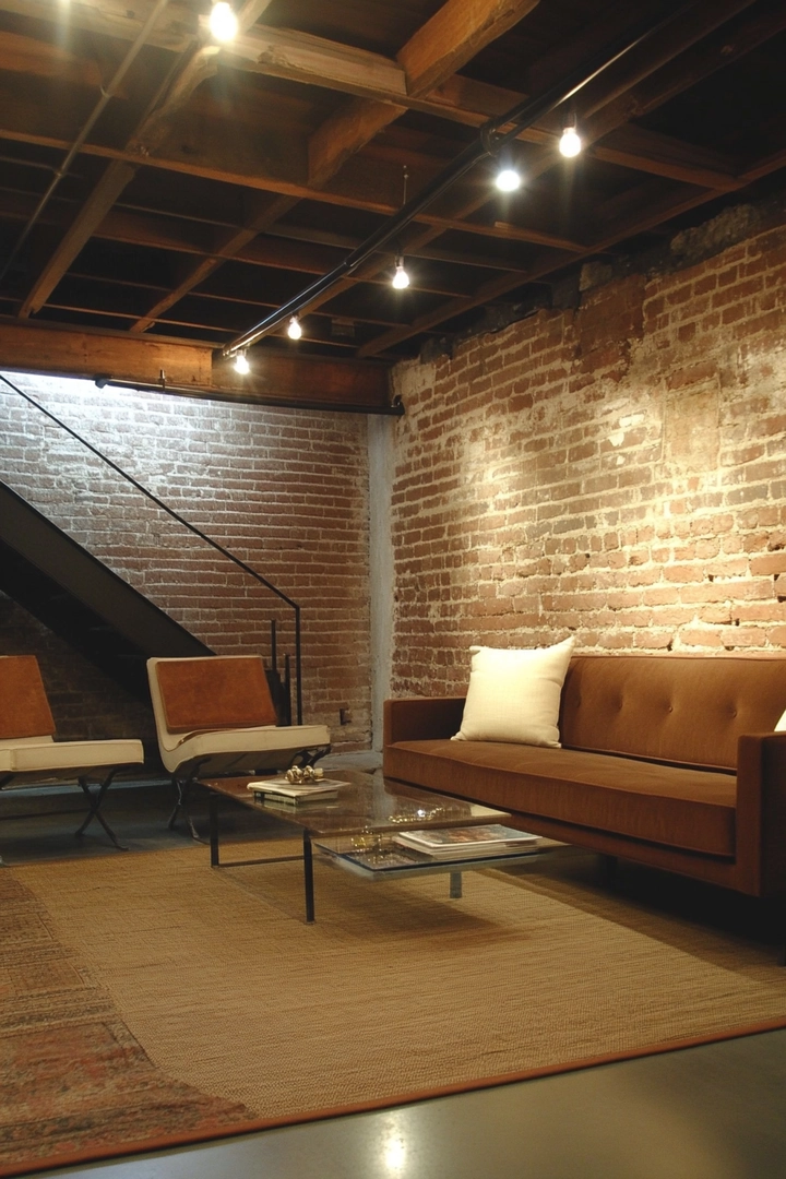 basement brick wall ideas 69